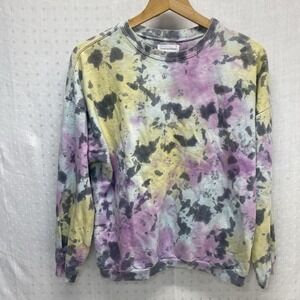 Revolve Lovers And Friends Bradley Sweatshirt Tie Dye Size Small 100% Cotton USA